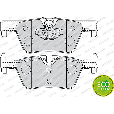 Set placute frana.frana disc Set placute frana Spate BMW 1 F20 1 F21 2 F22 F87 2 F23 3 F30 F80 3 F31 3 GRAN TURIS BMW 4 (F33, F83), Sabrioleta, 10.2013 - Ferodo FDB4670
