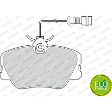 Set placute frana.frana disc Set placute frana Fata cu surub de ghidare a etrierului de frana MERCEDES 124 C12 MERCEDES-BENZ 124 (C124), Compartiment, 03.1987 - 07.1993 Ferodo FDB415