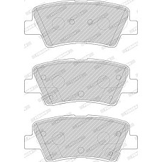 Set placute frana.frana disc Set placute frana Spate HYUNDAI ELANTRA VI I10 III I20 ACTIVE I20 II I30 I40 I I40 I HYUNDAI i40 (VF), Sedan, 03.2012 - Ferodo FDB4833