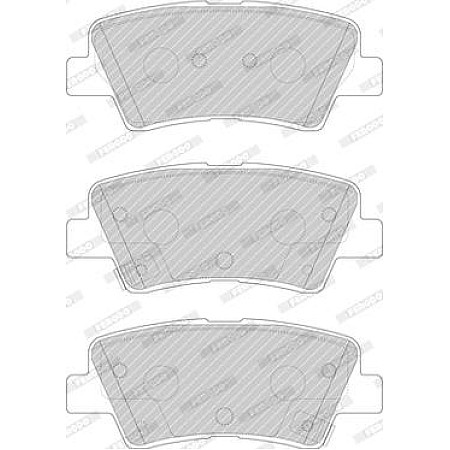 Set placute frana.frana disc Set placute frana Spate HYUNDAI ELANTRA VI I10 III I20 ACTIVE I20 II I30 I40 I I40 I HYUNDAI i40 (VF), Sedan, 03.2012 - Ferodo FDB4833