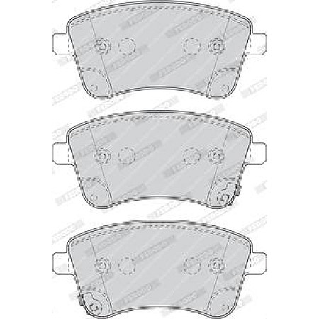 Set placute frana.frana disc Set placute frana Fata KIA VENGA 1.4-1.6D 02.10- KIA VENGA (YN), Hatchback, 02.2010 - Ferodo FDB4339