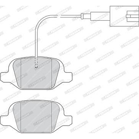 Set placute frana.frana disc Set placute frana Spate ABARTH 500 - 595 - 695 500C - 595C - 695C CITROEN E-MEHARI F FIAT 500 (312_), Hatchback, 07.2007 - Ferodo FDB4321