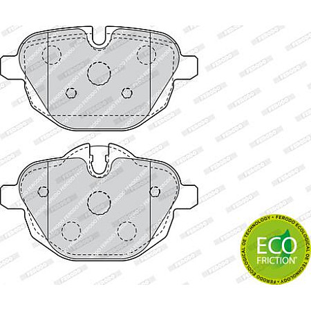 Set placute frana.frana disc Set placute frana Spate cu suplimente BMW 5 F10 5 F11 5 G30 F90 5 G31 6 GRAN TURISMO BMW 6 Gran Turismo (G32), Hatchback, 06.2017 - Ferodo FDB4376