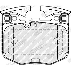 Set placute frana.frana disc Set placute frana Fata BMW 2 G42 G87 3 G20 G80 G28 3 G21 3 G21 G81 4 G23 G83 4 GRAN BMW X5 (G05, F95), Crossover, 08.2018 - Ferodo FDB5055