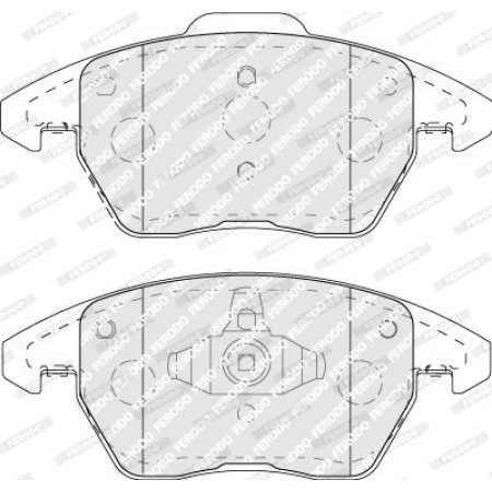Set placute frana.frana disc Set placute frana Fata AUDI A1 SEAT IBIZA IV SC SKODA SCALA VW JETTA IV POLO V POLO PEUGEOT 408 (F), Sedan, 02.2010 - Ferodo FDB5110