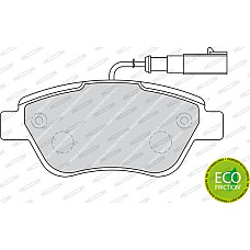 Set placute frana.frana disc Set placute frana Fata ABARTH 500C - 595C - 695C ALFA ROMEO MITO CITROEN E-MEHARI NE FIAT LINEA (323_, 110_), Sedan, 10.2006 - Ferodo FDB1946