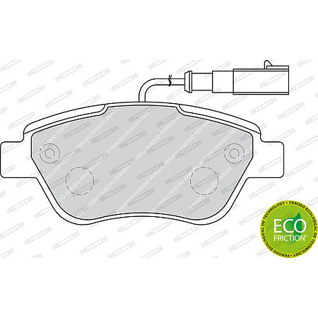 Set placute frana.frana disc Set placute frana Fata ABARTH 500C - 595C - 695C ALFA ROMEO MITO CITROEN E-MEHARI NE FIAT LINEA (323_, 110_), Sedan, 10.2006 - Ferodo FDB1946