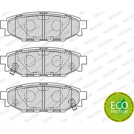 Set placute frana.frana disc Set placute frana Spate cu lacat SUBARU BRZ FORESTER IMPREZA LEGACY IV LEGACY V OUTB SUBARU IMPREZA (GP_), Hatchback, 10.2011 - Ferodo FDB1947