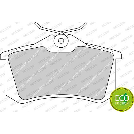 Set placute frana.frana disc Set placute frana Spate cu suplimente cu surub de ghidare a etrierului de frana R RENAULT CLIO III (BR0/1, CR0/1), Hatchback, 01.2005 - Ferodo FDB1491