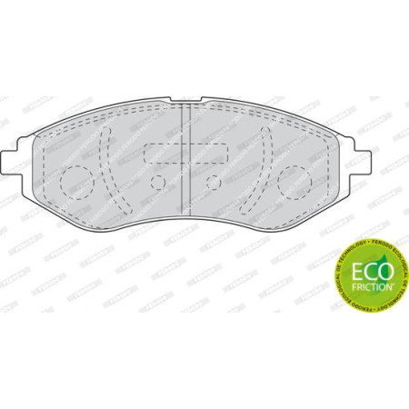 Set placute frana.frana disc Set placute frana Fata CHEVROLET AVEO - KALOS DAEWOO KALOS 1.2-1.6 09.02- CHEVROLET KALOS (KLAS), Hatchback, 03.2005 - Ferodo FDB1699