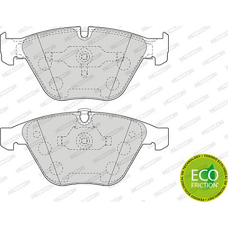 Set placute frana.frana disc Set placute frana Fata cu lacat fara optionale BMW 1 E82 3 E90 3 E92 3 E93 5 E60 5 E BMW 6 - II (E64), Sabrioleta, 03.2004 - 12.2010 Ferodo FDB1628