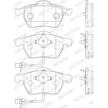 Set placute frana.frana disc Set placute frana Fata AUDI A4 B5 A6 C5 SKODA SUPERB I VW PASSAT B5 PASSAT B5.5 1.6- AUDI A6 (4A2, C4), Sedan, 06.1994 - 10.1997 Ferodo FDB1717