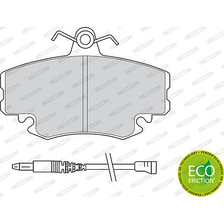 Set placute frana.frana disc Set placute frana Fata cu surub de ghidare a etrierului de frana DACIA LOGAN LOGA RENAULT RAPID (F40_, G40_), Box/MPV, 07.1985 - 11.2001 Ferodo FDB845