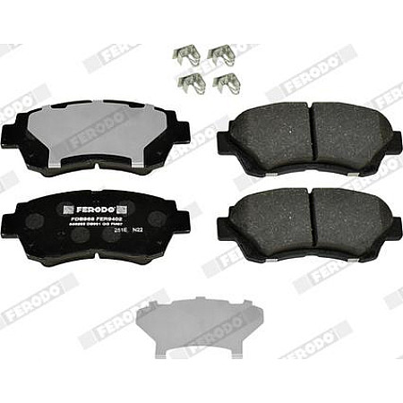 Set placute frana.frana disc Set placute frana Fata LEXUS ES GS LS SC TOYOTA ALTEZZA ALTEZZA GITA AVALON BREVIS C TOYOTA CHASER VI (_X10_), Sedan, 09.1996 - 05.2001 Ferodo FDB868