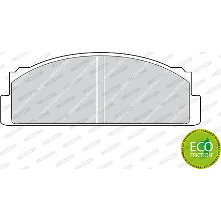 Set placute frana.frana disc Set placute frana Fata FIAT 124 124 SPIDER 125 127 131 132 900 T-E 900 T-E PULMINO A FIAT 131 (131_), Turism, 03.1975 - 12.1984 Ferodo FDB29