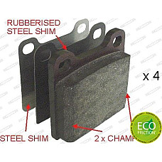 Set placute frana.frana disc Set placute frana Spate cu suplimente VOLVO 140 240 260 740 760 780 850 940 940 II 9 VOLVO 940 (945), Kombi, 08.1990 - 10.1995 Ferodo FDB704