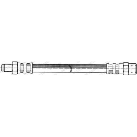 Furtun frana Furtun-conducta de frana flexibil Spate Dreapta-Stanga lungime 310mm M10x1-F10x1 MERCEDES 123 C123 1 MERCEDES-BENZ S-CLASS (W220), Sedan, 09.1998 - 08.2005 Ferodo FHY2011