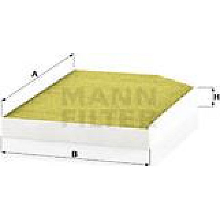 Filtru. aer habitaclu Filtru habitaclu cu carbon activat cu polifenol AUDI E-TRON GT BENTLEY CONTINENTAL PORSCHE PORSCHE PANAMERA (971), Hatchback, 05.2016 - Mann-Filter FP 32 007