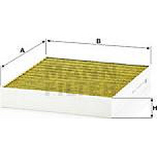 Filtru. aer habitaclu Filtru habitaclu cu carbon activat cu polifenol BUICK LAE CADILLAC SRX CHEVROLET AVEO CRUZE OPEL COMBO Tour (X12), Dubita, 02.2012 - Mann-Filter FP 2442