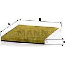 Filtru. aer habitaclu Filtru habitaclu cu carbon activat cu polifenol ABARTH 500 - 595 - 695 500C - 595C - 695C F FIAT PANDA II (169_), Hatchback, 09.2003 - Mann-Filter FP 2026
