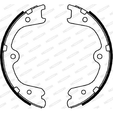 Set saboti frana. frana de mana Set saboti frana INFINITI FX M M37 Q50 Q60 Q70 QX70 NISSAN GT-R MURANO I MURANO I INFINITI FX (S50), Crossover, 09.2002 - 12.2008 Ferodo FSB4054