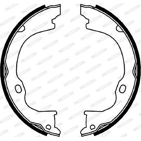 Set saboti frana. frana de mana Set saboti frana DODGE NITRO JEEP CHEROKEE COMPASS GRAND CHEROKEE IV WRANGLER I W JEEP WRANGLER I (YJ, SJ_), Open Off-Road Vehicle, 08.1986 - 08.1996 Ferodo FSB4060