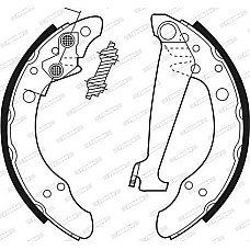 Set saboti frana AUDI 100 C2 100 C3 100 C4 80 B2 80 B3 80 B4 90 B3 A2 SEAT AROSA CORDOBA CORDOBA VARIO IBIZA II I VW GOLF III (1H1), Hatchback, 08.1991 - 07.1998 Ferodo FSB408