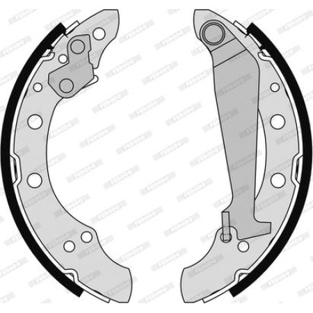 Set saboti frana AUDI 90 B3 CHERY COWIN SEAT AROSA CORDOBA CORDOBA VARIO TOLEDO I TOLEDO II TOLEDO III SKODA FABI VW PASSAT Variant IV (3A5, 35I), Turism, 02.1988 - 06.1997 Ferodo FSB4182