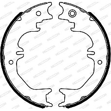 Set saboti frana. frana de mana Set saboti frana LEXUS LX TOYOTA LAND CRUISER LAND CRUISER 100 LAND CRUISER PRADO TOYOTA LAND CRUISER PRADO III (_J12_), Crossover, 09.2002 - 12.2010 Ferodo FSB4125