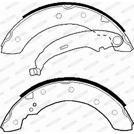 Set saboti frana VOLVO V70 II CITROEN SAXO XSARA XSARA-HATCHBACK ZX DACIA LOGAN LOGAN EXPRESS LOGAN MCV SANDERO S CITROEN ZX Break (N2), Turism, 10.1993 - 07.1999 Ferodo FSB519