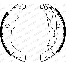Set saboti frana DS DS 3 CITROEN C3 II C3 III DS3 PEUGEOT 207 207-HATCHBACK 207-KOMBI 208 I 208-HATCHBACK 1.2-1.6 PEUGEOT 207 (WA_, WC_), Hatchback, 02.2006 - 12.2015 Ferodo FSB694