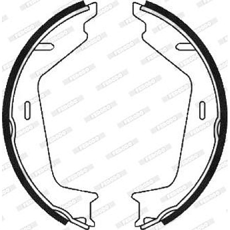 Set saboti frana. frana de mana Set saboti frana VOLVO C70 II S60 I S80 I S80 II V70 I V70 II V70 III XC70 I XC70 VOLVO XC70 CROSS COUNTRY (295), Turism, 10.1997 - 10.2007 Ferodo FSB645