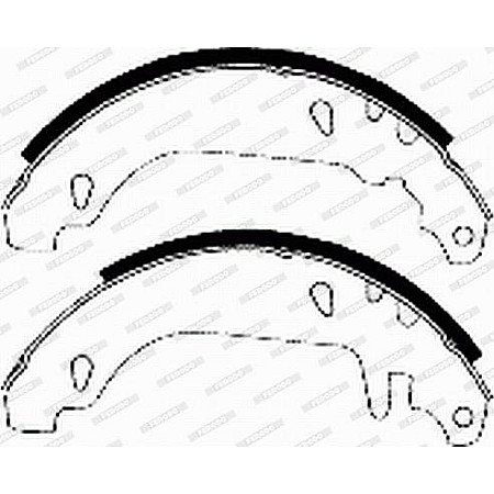 Set saboti frana CITROEN XSARA XSARA-HATCHBACK ZX PEUGEOT 306 1.1-2.0 03.91-03.05 CITROEN XSARA (N3_), Hatchback Van, 05.1998 - 03.2005 Ferodo FSB337