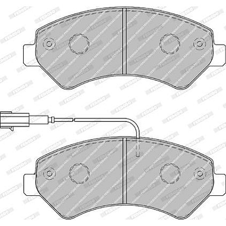 Set placute frana.frana disc Set placute frana Fata cu lacat cu surub de ghidare a etrierului de frana CITROEN PEUGEOT BOXER (Y), Van, 04.2006 - Ferodo FVR1926