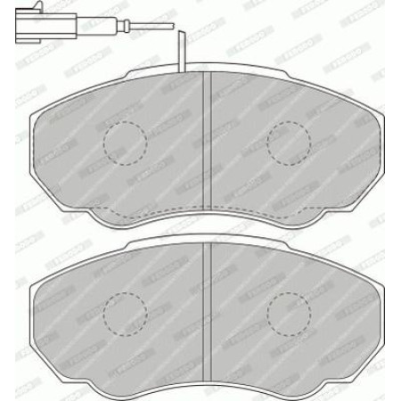 Set placute frana.frana disc Set placute frana Fata cu suplimente CITROEN JUMPER I FIAT DUCATO PEUGEOT BOXER 1.9D PEUGEOT BOXER (244), Van, 12.2001 - Ferodo FVR1478