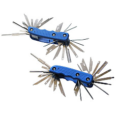 Altele scule speciale Un set de chei de la radio demontarzu specialist auto. Aplicatie: Audi Becker BMW Chevrolet Ford Land Rover Mercedes Porsche Saab VW PROFITOOL 0XAT8080