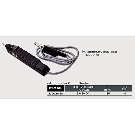 Altele scule speciale TOPTUL Tester przepiec elektrycznych w zakresie 3-48 V DC dlugosc przewodu 90cm tester obwodu eletrycznego TOPTUL JJDC0148