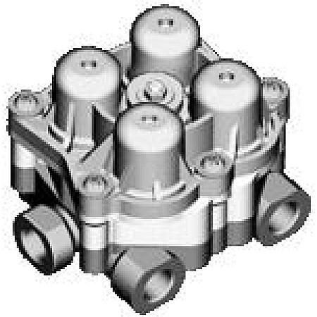 Supapa protectie multicircuit Supapa cu mai multe sisteme patru circuite DAF 65 65 CF 75 75 CF 85 CF 95 95 XF LF 45 SB 01.84- KNORR AE 4610