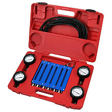 Dispozitiv de diagnosticare sistem de alimentare motorina Kit pentru verificarea cantitatea de combustibil injectoarele intors in motoare diesel cu sistem common rail maonmetr cu scara dubla - 1 bar si ~ 15 - 760 ~ 40 psi PROFITOOL 0XAT1211