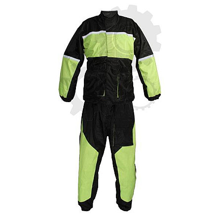 Salopete de ploaie Rain suit ORCAN 2.0 ADRENALINE colour neagra/yellow size 2XL two-piece ADRENALINE A0705/18/10/2XL