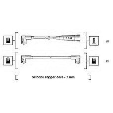 Set cablaj aprinder ZAZhIG PROVODA sarma kit. K-T VW Polo 1.0 / 1.3 84-94 MAGNETI MARELLI 941175100752