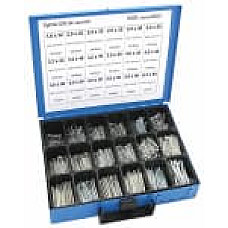 Stift de siguranta Zestaw zawleczek DIN94 ocynk 12 komorowy 1350 szt. od 16x32 do 63x50 DRESSELHAUS 4499/000/06 8633