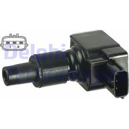 Bobina de inductie Bobina de aprindere se potriveste. MAZDA RX-8 1.3 10.03-06.12 MAZDA RX-8 (SE, FE), Compartiment, 10.2003 - 06.2012 Delphi GN10508-12B1