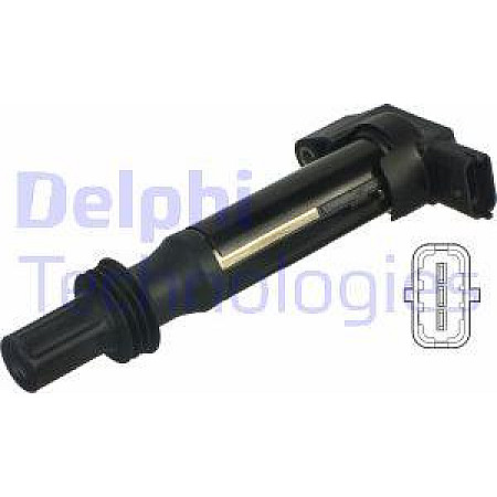 Bobina de inductie Bobina de aprindere se potriveste. DS DS 3 DS 4 CITROEN BERLINGO MULTISPACE C3 AIRCROSS II C3 II C3 III C3 PI CITROEN DS3 (S*****), Hatchback, 11.2009 - 12.2016 Delphi GN10584-12B1