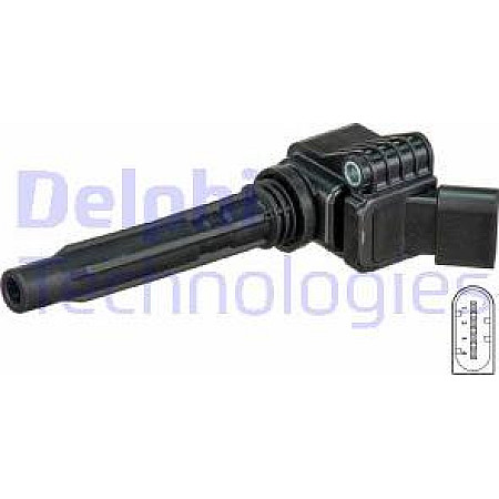 Bobina de inductie Bobina de aprindere se potriveste. AUDI A1 A3 A3 ALLSTREET A4 ALLROAD B8 A4 ALLROAD B9 A4 B8 A4 B9 A5 A6 ALLR SEAT LEON (5F1), Hatchback, 09.2012 - Delphi GN10632-12B1