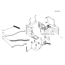 Accesorii si piese masina de echilibrat Evert clema din plastic pentru atasamentul fata de CB900B echilibrist numarul parte: 5508003 in sistemul nr 64 EVERT EVERTZT5508003