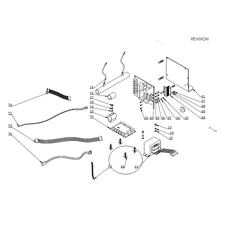 Accesorii si piese masina de echilibrat Evert clema din plastic pentru atasamentul fata de CB900B echilibrist numarul parte: 5508003 in sistemul nr 64 EVERT EVERTZT5508003