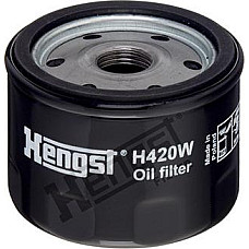 Filtru ulei insurubat 3-4inch-16UNF se potriveste. FORD C-MAX II FIESTA VII FOCUS IV GALAXY III GRAND C-MAX KUGA III PUMA S-MAX FORD KUGA III (DFK), 07.2019 - Hengst Filter H420W