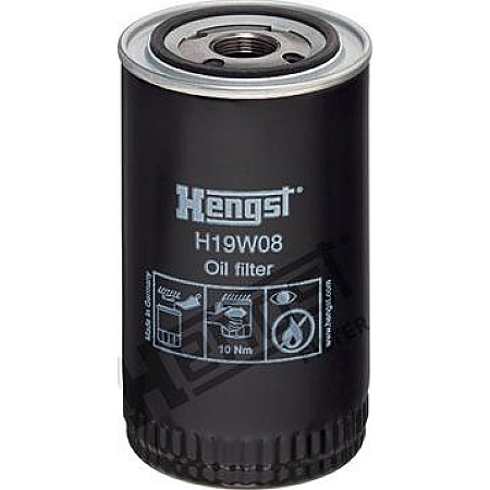 Filtru ulei Oil filter filet DAF 45 55 F 1000 F 600 F 800 SB KAMAZ 4308 43255 6BT5.9-CT97 12.86- DAF F 800, Cadru de sprijin Hengst Filter H19W08