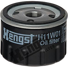 Filtru ulei insurubat 3-4inch-16UNF se potriveste. FIAT CINQUECENTO RENAULT 12 15 16 17 18 18 VARIABLE 20 4 4-MINIVAN 5 6 10.62- RENAULT 10 (119_), Sedan, 05.1966 - 10.1972 Hengst Filter H11W01
